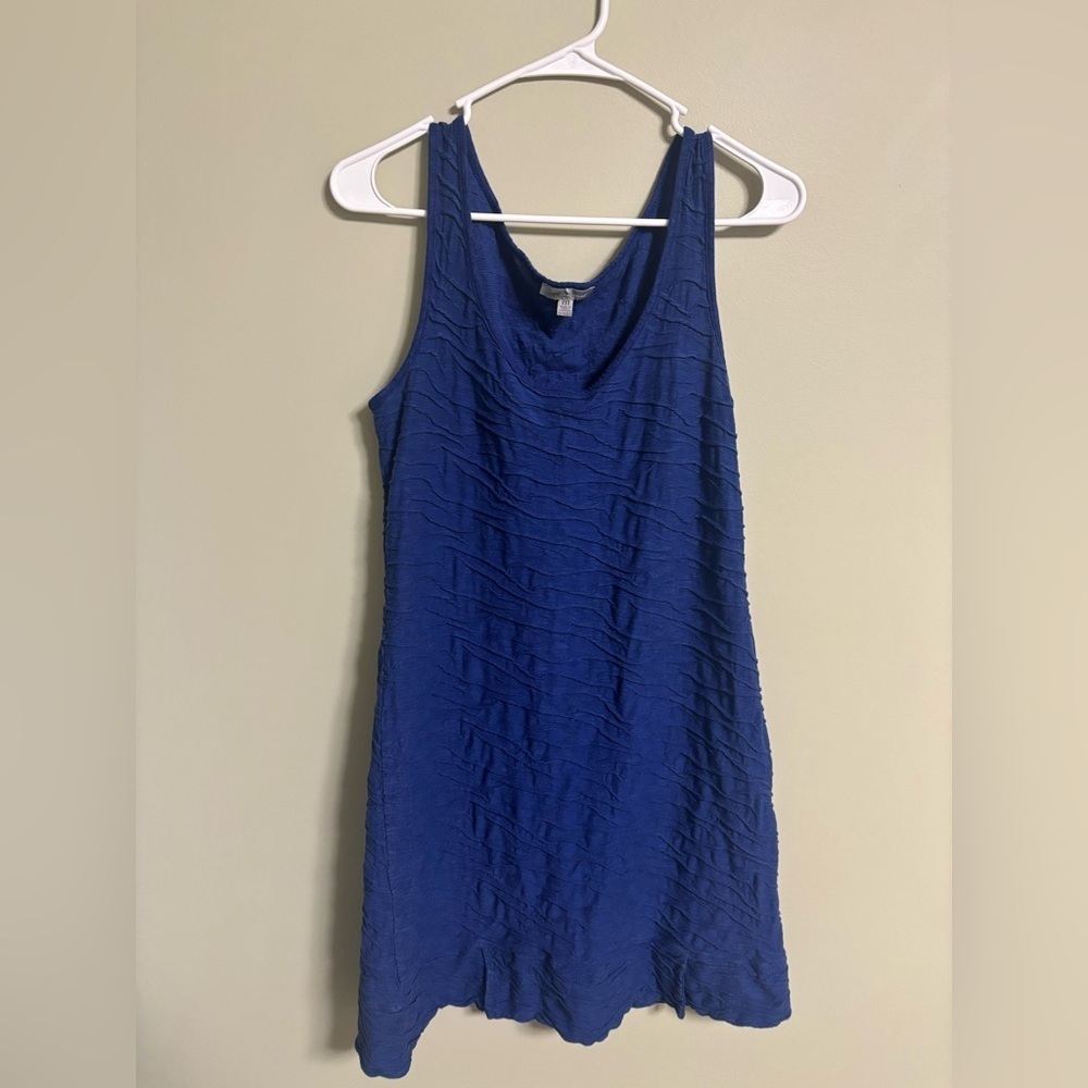 Horny Toad & Co Dress Womens Size Medium 8-10 Blue Samba Wave Tank Sleeveless